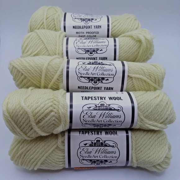 9 Elsa Williams 40 Yd Skeins Tapestry Wool Needlepoint Yarn Color Green‎ 406 VTG - Picture 3 of 6